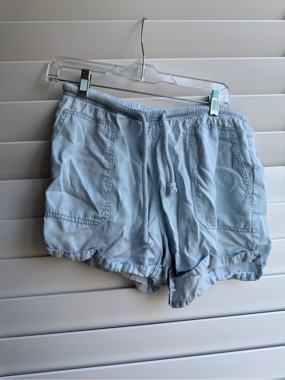 PacSun Light Blue Drawstring Athletic Shorts